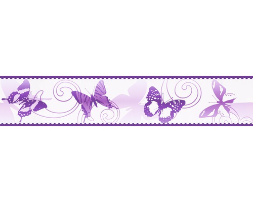 Frise autocollante 9012-24 Only Borders 9 Papillon violet 5 m x 10,6 cm