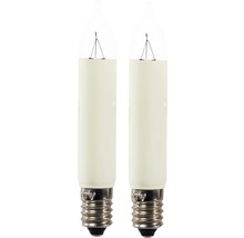 Deux ampoules bougies avec filetage E10