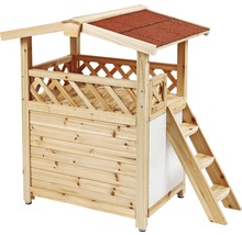 Holz Sandkasten mit Dach und Leiter