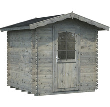 Abri de jardin Palmako Vivian 3,8 m² avec plancher 254 x 244 cm imprégné par immersion gris