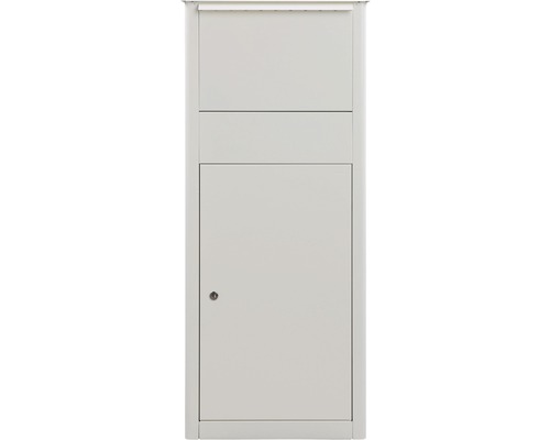 Boîte aux lettres avec compartiment à journaux en métal