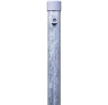 Metallpfosten mit Abdeckung und Schraube