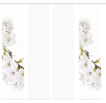 Panneau japonais avec motif floral