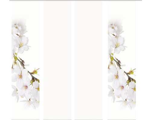 Panneau japonais avec motif floral