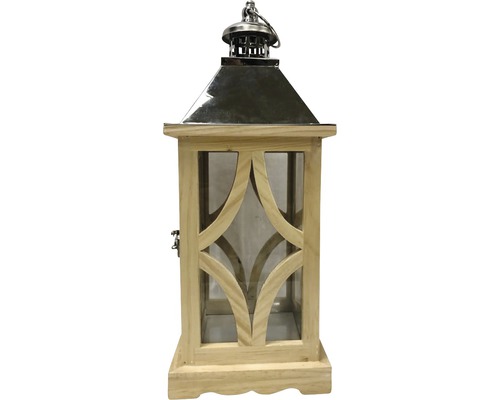 Lanterne en bois et métal