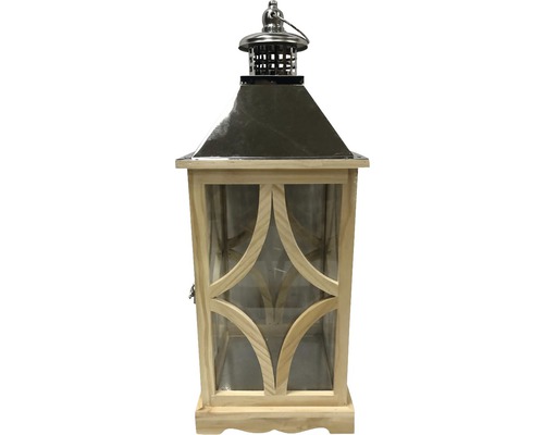 Lanterne en bois et métal
