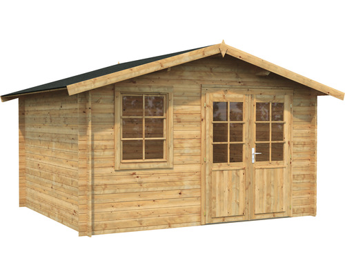 Gartenhaus aus Holz mit Fenster und Doppeltür