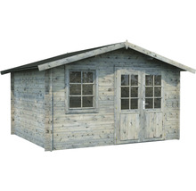 Holzgartenhaus mit Fenster und Doppeltür