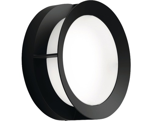 Applique extérieure LED IP44 12 W 1.200 lm 2.700 K blanc chaud Aceta noir/blanc Ø 189 mm Applique extérieure LED IP44 12 W 1.200 lm 2.700 K blanc chaud Aceta noir/blanc Ø 189 mm