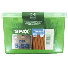 Vis de terrasse Spax 5x60 millimètres, 200 pièces, en acier inoxydable A2