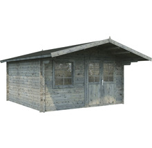 Abri de jardin Palmako Britta 14,6 m² 454 x 540 cm imprégné par immersion gris