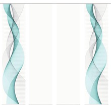 Bannière roll-up avec motif de vagues abstraites