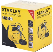 Compresseur mobile Stanley avec compresseur pour pneu, tuyau à air comroimé de 3m et 3x adaptateur