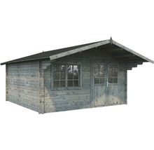 Holzgartenhaus mit Fenster und Doppeltür