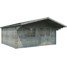 Abri de jardin Palmako Britta 19,7 m² 516 x 580 cm imprégné par immersion gris