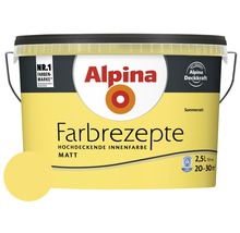 Alpina Wandfarbe Farbrezepte Sommerzeit 2,5 l