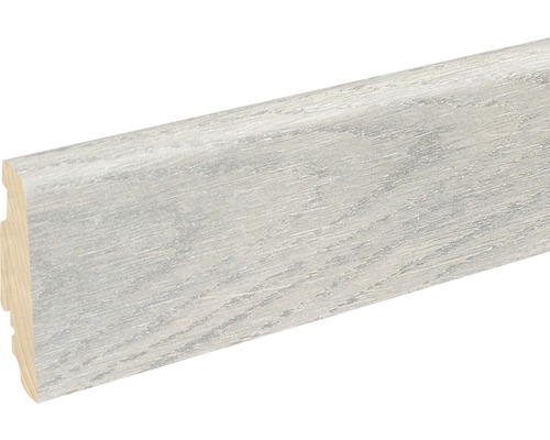 SKANDOR Sockelleiste White Oak glänzend FOKI276 FU60L 19 x 58 x 2400 mm Fußleiste aus Holz