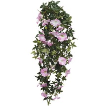 Fleur artificielle Pétunia suspendue profondeur 80 cm, rose-thumb-0
