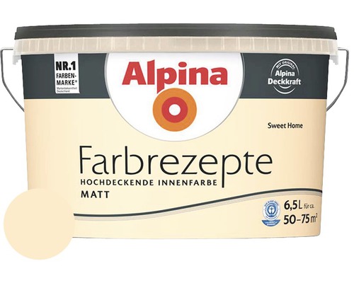 Alpina Wandfarbe Farbrezepte Sommerzeit 1 l