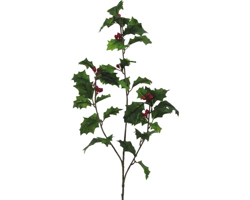 Künstlicher Stechpalmenzweig mit roten Beeren