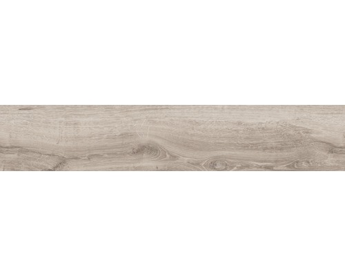 Carrelage pour mur et sol en grès cérame fin Limewood natural 23,3 x 120 cm