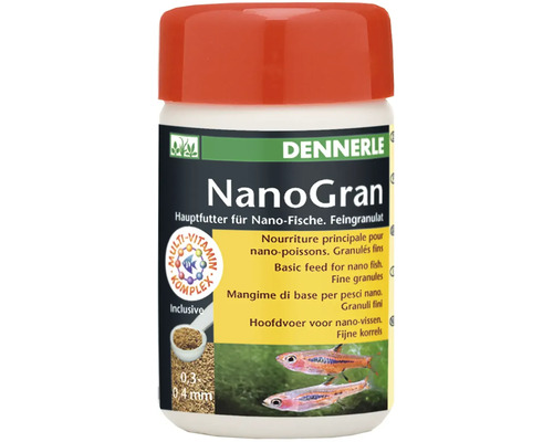 Dennerle Nano Gran - nourriture principale 100 ml Dennerle NanoGran nourriture principale pour nano-poissons, granulés fins