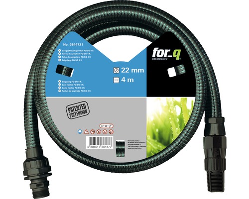 Garniture de flexible d'aspiration for_q FQ-SG 4 K, 4 m Tuyau d''arrosage de 22 millimètres de diamètre et de 4 mètres de long