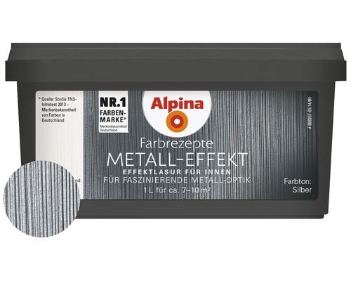 Alpina Farbrezepte Effektlasur Metall-Effekt silber 1 l-0