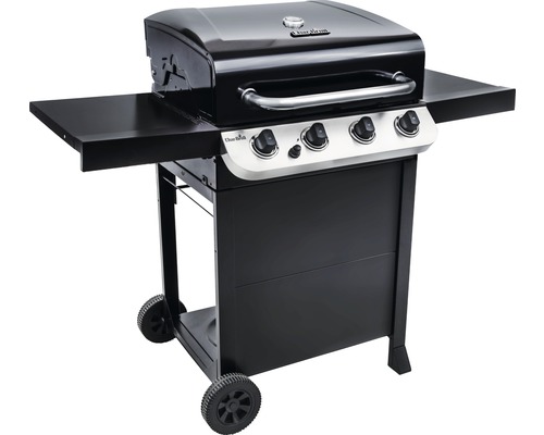 Barbecue à gaz Char-Broil Convektive 410 B 4 brûleurs argent avec thermomètre de couvercle, tablette latérale, grille de maintien en température, lèchefrite, grille en fonte Barbecue à gaz Char-Broil Convektive 410 B 4 brûleurs argent avec thermomètre de couvercle, tablette latérale, grille de maintien en température, lèchefrite, grille en fonte