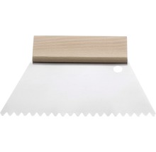 Spatule crantée avec manche en bois