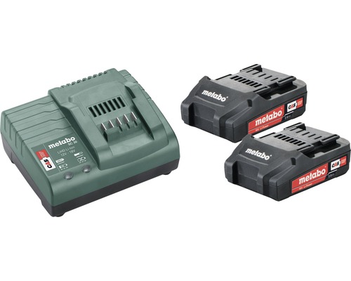 Kit de batteries Metabo 18V Li-Ion (2,0 Ah) Kit de batteries Metabo 18V Li-Ion (2,0 Ah)