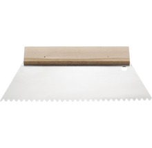 Spatule crantée avec manche en bois
