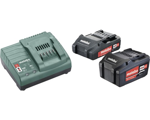 Akku-Set Metabo 18 V Li-Ion (2,0/4,0 Ah) Akkus + Ladegerät