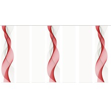 Protection visuelle décorative pour fenêtre avec motif ondulé abstrait