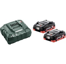 Kit de batteries Metabo 18V LiHD (4,0 Ah) batteries + chargeur-thumb-0