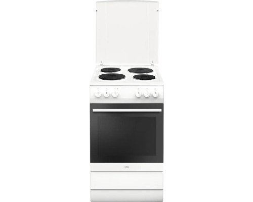 Cuisinière Amica avec plaque de cuisson, blanc émaillé NewSeries 500 volume utile 67 l lxhxp 500 x 850 x 600 mm