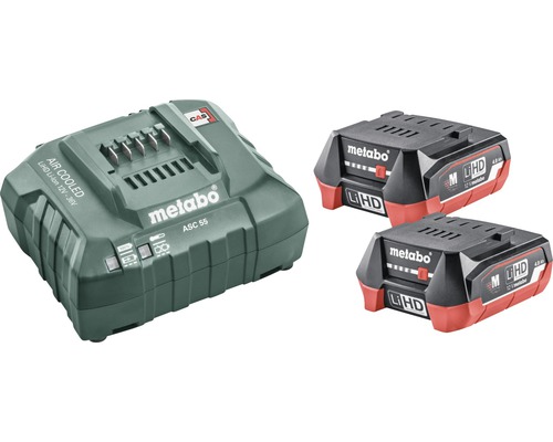 Kit de batteries Metabo 12V LiHD (4,0 Ah) Batterie + chargeur