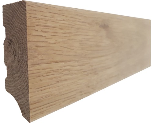Sockelleiste Eiche edelmatt geölt 20 x 60 x 2000 mm Holzfußleiste aus Eiche