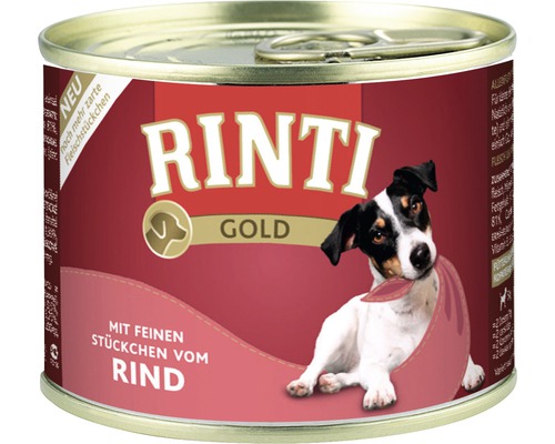 Pâtée pour chien RINTI Gold bœuf 185 g