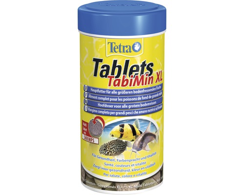 Tetra Nourriture pour poissons TabiMin XL, 133 tablettes Tetra TabiMin XL comprimés alimentaires pour poissons