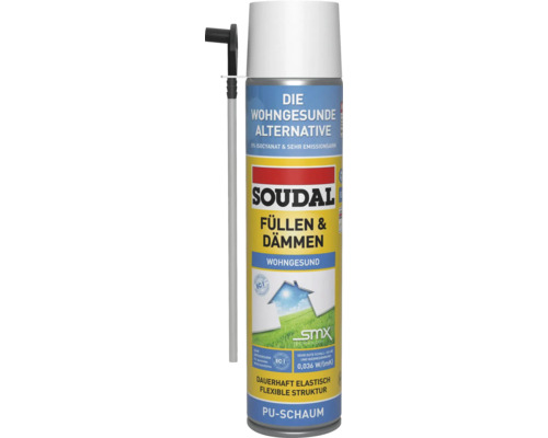 Mousse isolante / Mousse de remplissage Soudal monocomposant SMX B2 blanc 500 ml