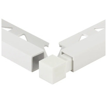 Connecteur d''angle en plastique pour profilés de bordure d''escalier