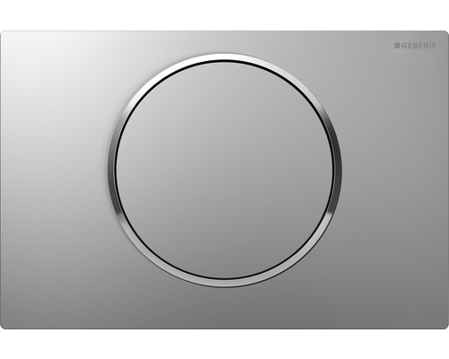 Plaque de commande GEBERIT Sigma 10 plaque mat / touche chrome mat brillant 115.758.KN.5