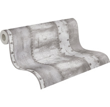 Vliestapete 37743-2 Industrial rostmetall grün