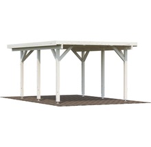 Carport aus Holz mit Flachdach