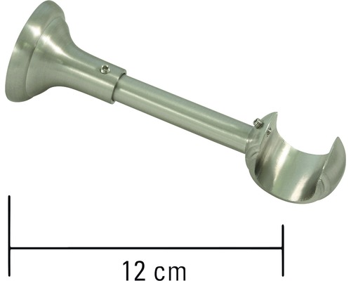 Gardinenstangenhalterung mit einer Länge von 12 cm zur Wandmontage