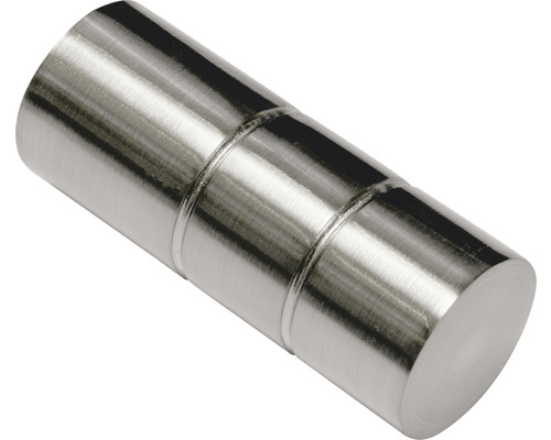 Embout Windsor cylindre aspect acier inoxydable Ø 25 mm lot de 2