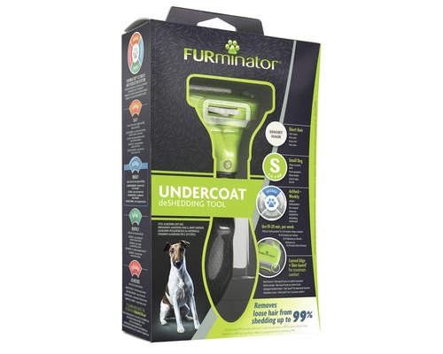 FURminator Brosse pour sous-poils pour petits chiens à poils courts en emballage