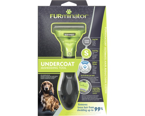 FURminator outil deShedding pour sous-poil pour les chiens de petites races avec des poils longs