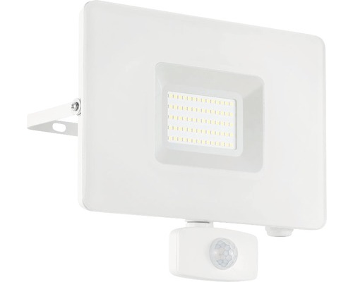 Projecteur extérieur LED à capteur 50W 4800 lm 5000 K blanc neutre Faeso blanc H 200 mm IP44
